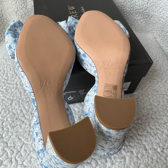 NWB J.Crew Collection in Liberty Misti Valeria Bow Bell d’Orsay Pumps Size 6 - Picture 7 of 9